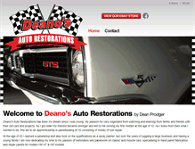 Tablet Screenshot of deanosautorestorations.com.au